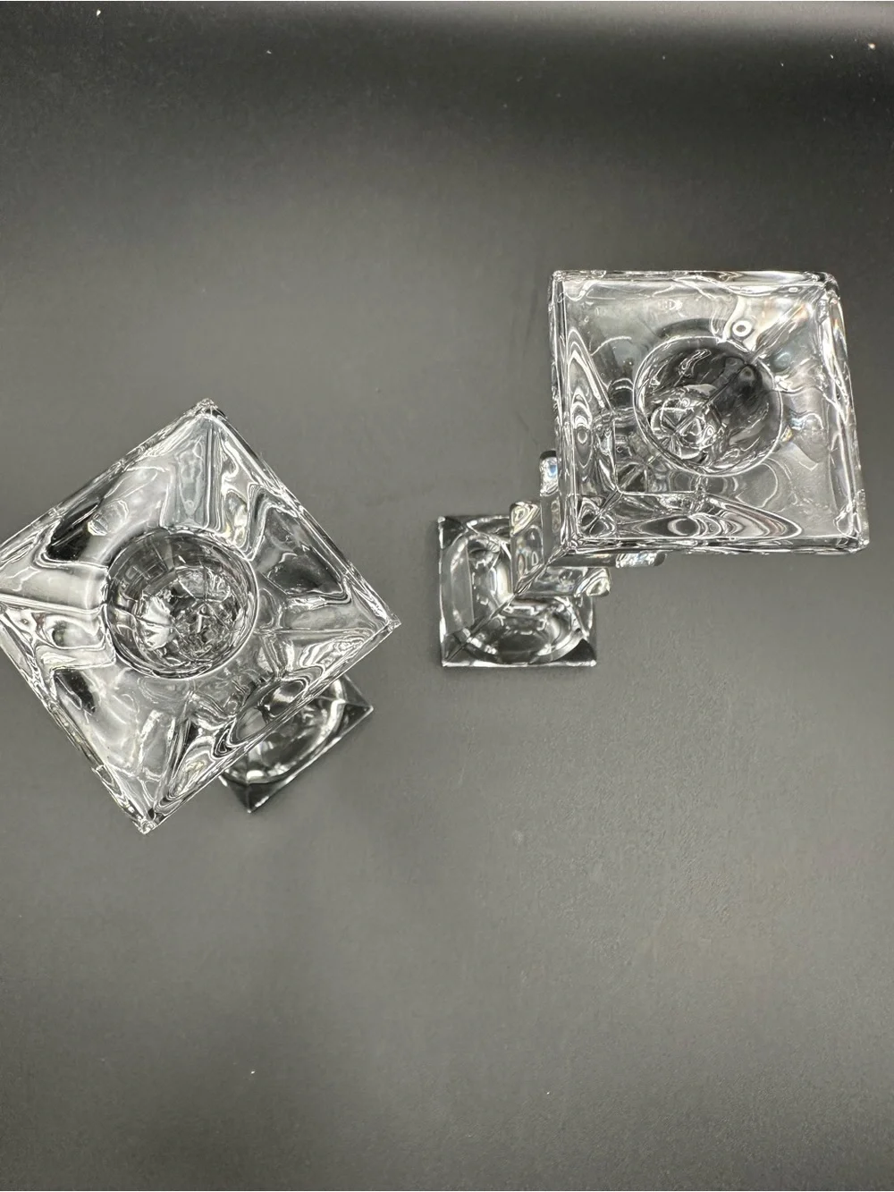 Lenox Ovations Crystal Candlestick Holders – Set of 2, Made in Germany, 7.5